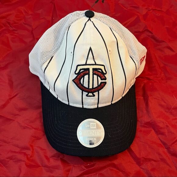 Minnesota Twin Cities Baseball Hat New Era 9Twenty Stripes Genuine Merchandise - Picture 1 of 6